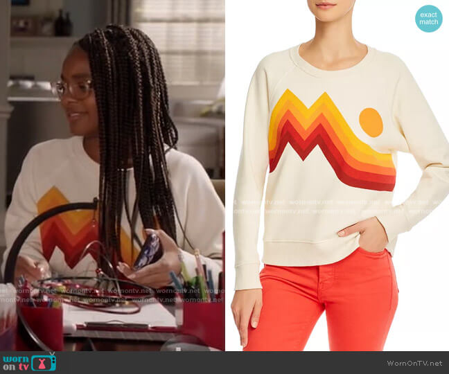 Mother The Square Sweatshirt worn by Diane Johnson (Marsai Martin) on Black-ish