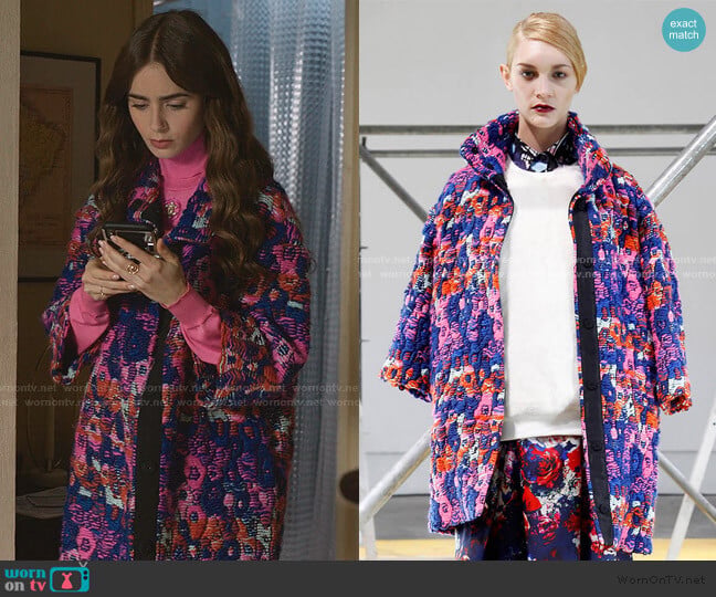 MSGM Fall Winter 2013 Collection worn by Emily Cooper (Lily Collins) on Emily in Paris