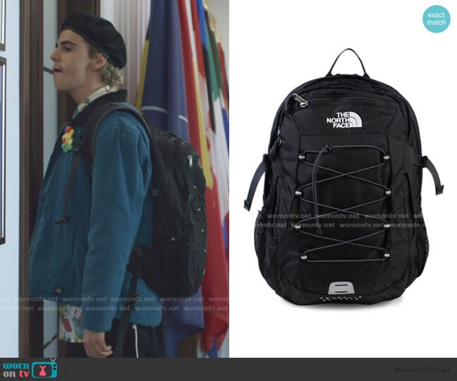 The North Face Borealis Backpack in black worn by Fraser Wilson (Jack Dylan Grazer) on We Are Who We Are