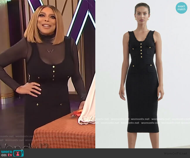 Ronny Kobo Nina Dress worn by Wendy Williams on The Wendy Williams Show