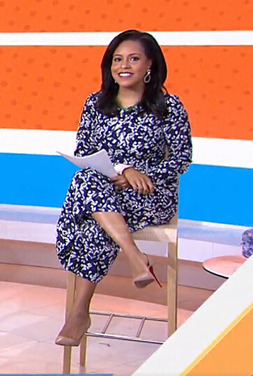 Sheinelle’s floral cropped jumpsuit on Today