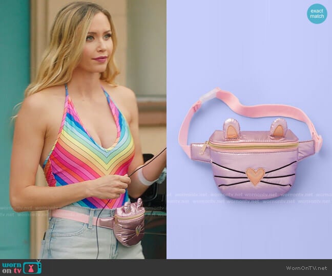 More Than Magic Iridescent Bag worn by Rachel (Aqueela Zoll) on Filthy Rich