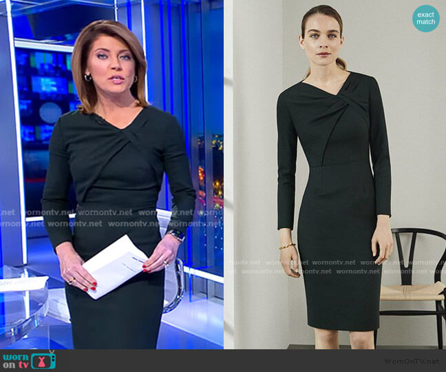 The Fold London Ellingham Dress worn by Norah O'Donnell on CBS Evening News