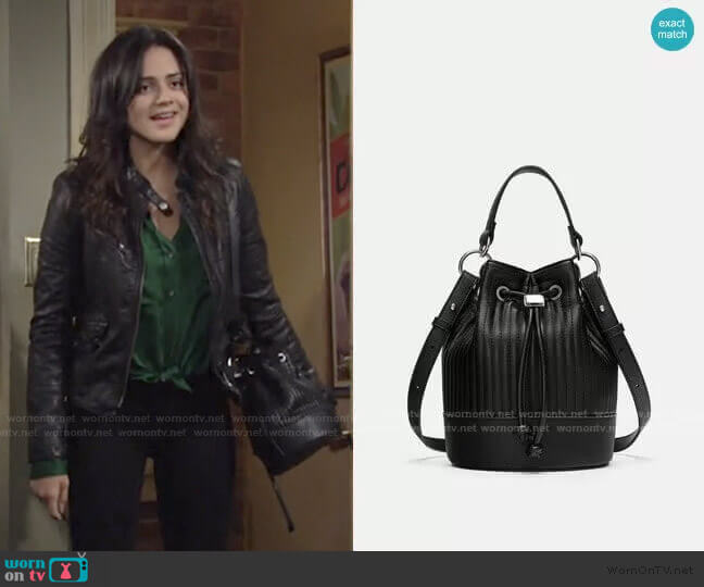 Zara Quilted Mini Bag worn by Lola Rosales (Sasha Calle) on The Young and the Restless