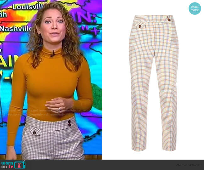 Veronica Beard Renzo Pant worn by Ginger Zee on Good Morning America