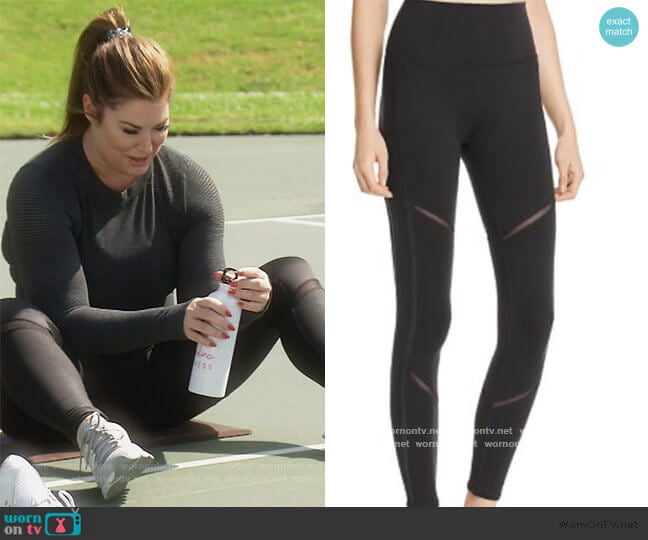 ALO Yoga Yoga High Waist Continuity Leggings worn by Emily Simpson on The Real Housewives of Orange County