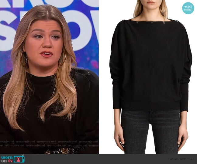 All Saints Elle Sweater worn by Kelly Clarkson on The Kelly Clarkson Show