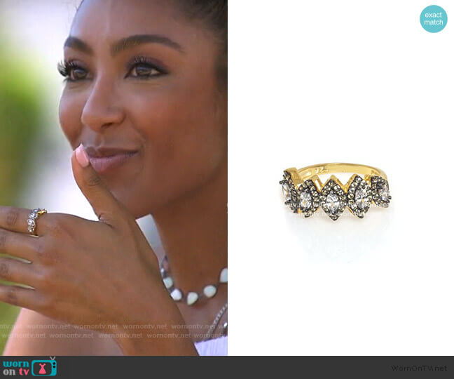 Anuja Tolia Jewelry 5 Crown Ring worn by Tayshia Adams on The Bachelorette