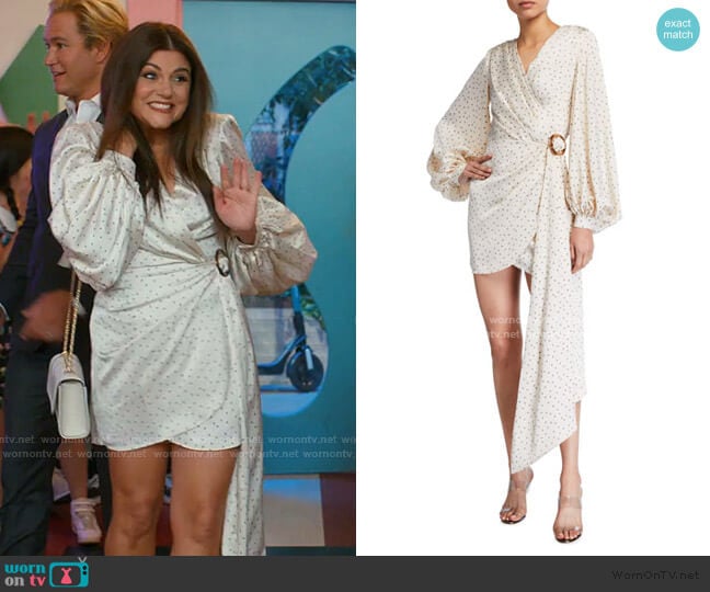 Bronx and Banco Bronte Blanc Mini Wrap Dress