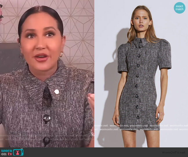 C/Meo Collective Prophecy Dress worn by Adrienne Houghton on The Real
