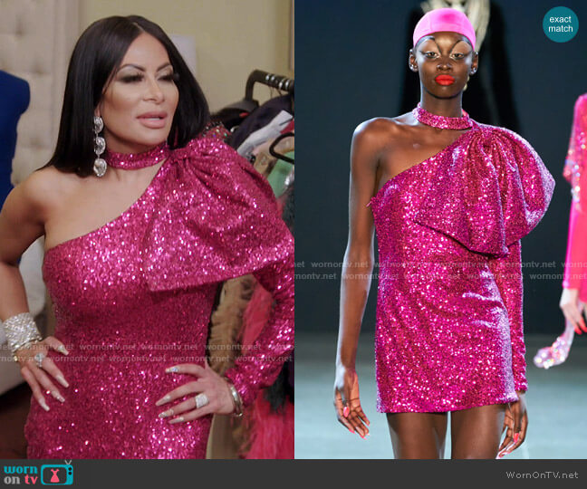 Christian Cowan Fall 2019 Collection worn by Jen Shah on The Real Housewives of Salt Lake City