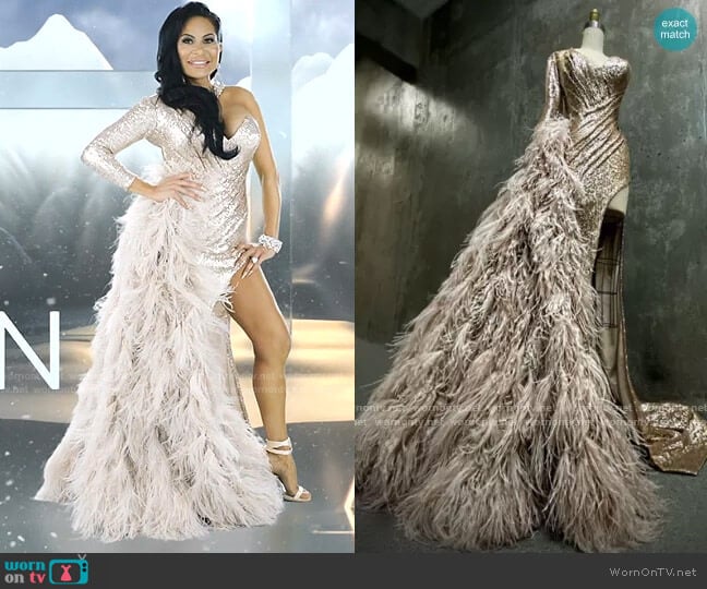 JXA Fashion Custom Dress worn by Jen Shah on The Real Housewives of Salt Lake City