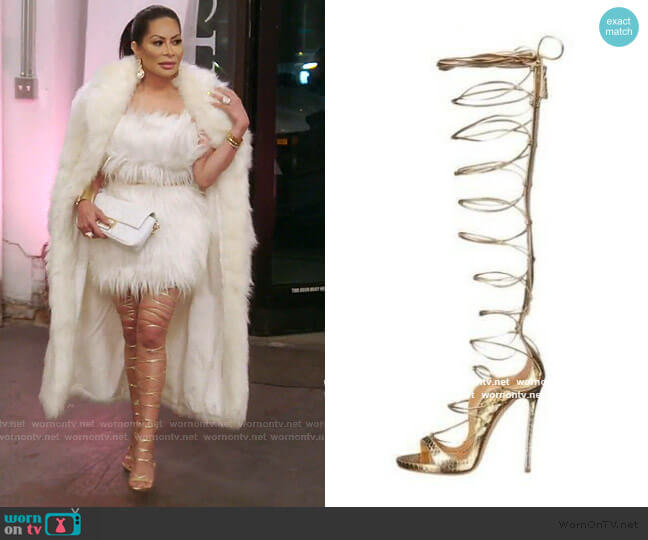Dsquared2 Lace-Up Sandals worn by Jen Shah on The Real Housewives of Salt Lake City