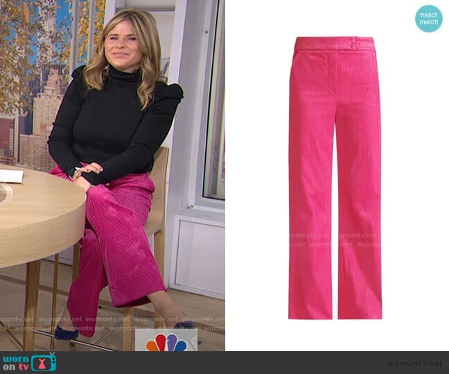 Veronica Beard Damon Trouser worn by Jenna Bush Hager on Today