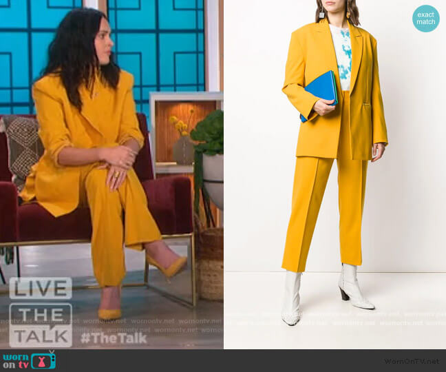 Dorothee Schumacher boxy fit structured shoulder blazer
