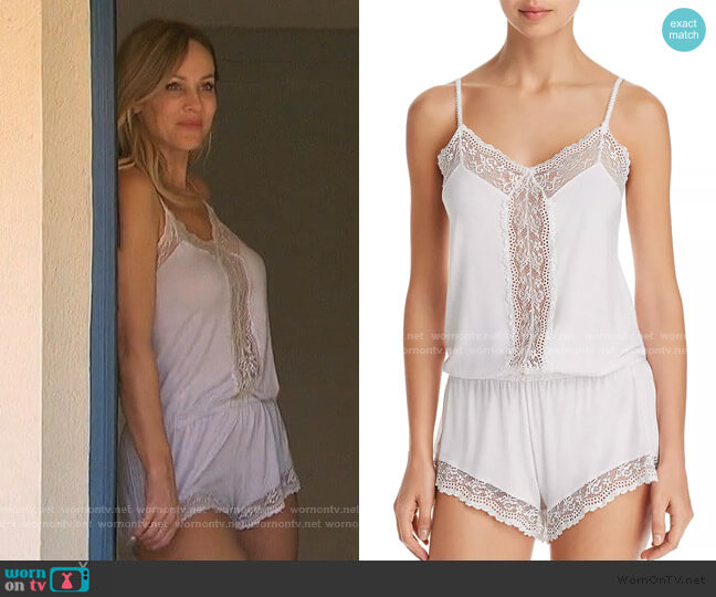 Eberjey Colette Dreamer Romper worn by Clare Crawley on The Bachelorette