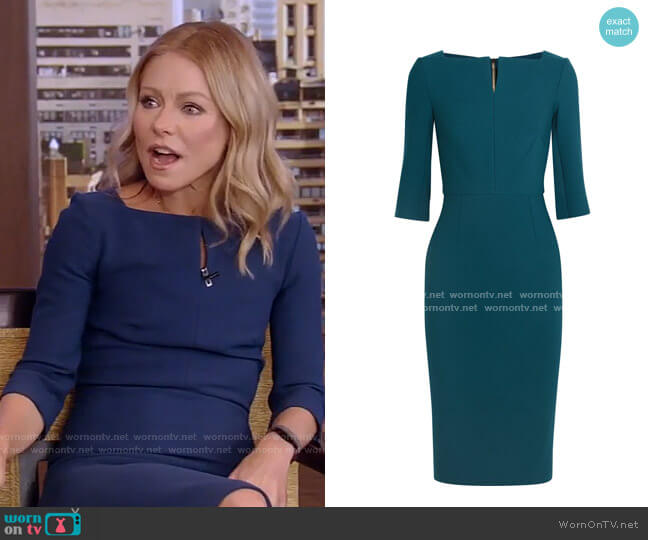 Roland Mouret Etty Dress worn by Kelly Ripa on Live with Kelly and Mark
