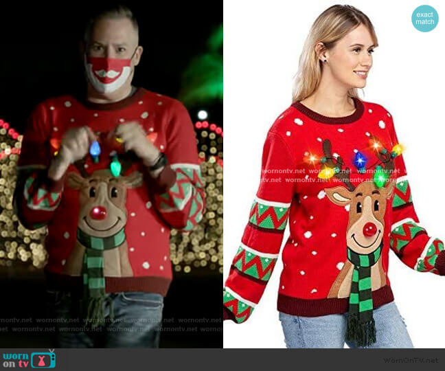 Joyin LED Light Up Ugly Christmas Sweater Built-in Light Bulbs