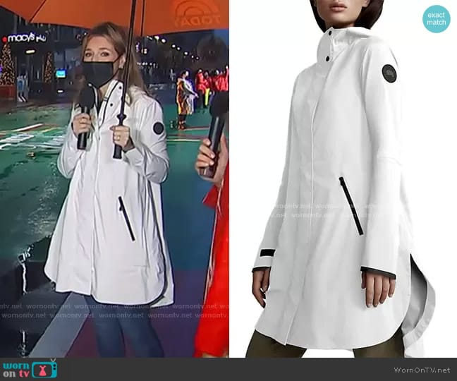 Canada Goose Kitsilano Hooded Raincoat worn by Savannah Guthrie on Today