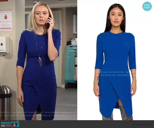 Black Halo Kofi Dress worn by Abby Newman (Melissa Ordway) on The Young and the Restless