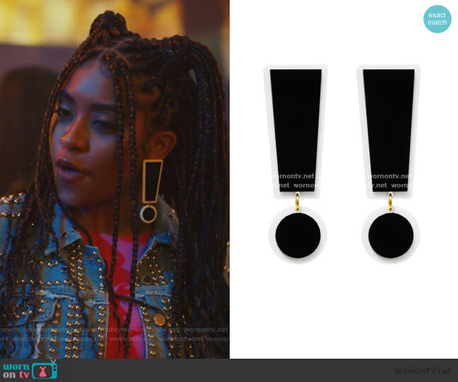 Melody Ehsani Kill Him With The No! Earrings worn by Aisha (Alycia Pascual-Pena) on Saved By The Bell