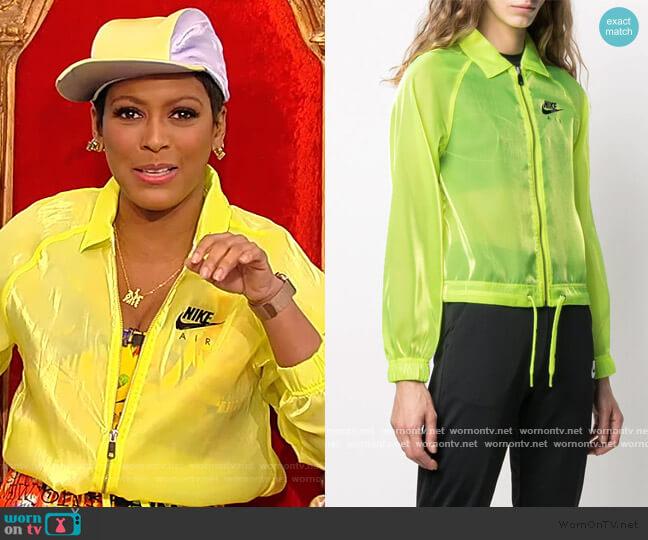 Nike Air Coach Jacket worn by Tamron Hall on Tamron Hall Show