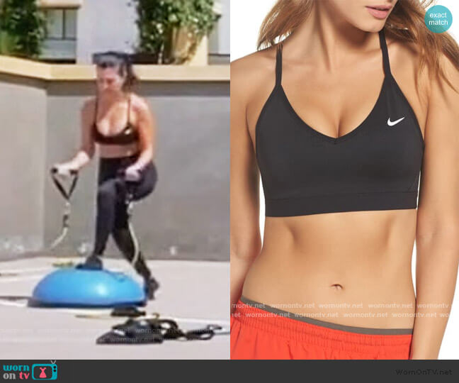 Nike Indy Sports Bra worn by Kourtney Kardashian on Keeping Up with the Kardashians
