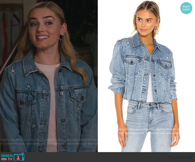 Pistola Naya Embroidered Jacket worn by Taylor Otto (Meg Donnelly) on American Housewife