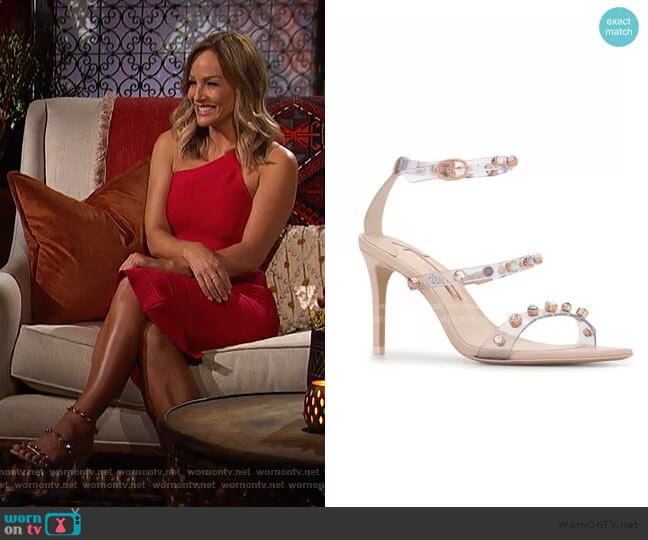 Sophia Webster Rosalind Gem Mid Sandals worn by Clare Crawley on The Bachelorette