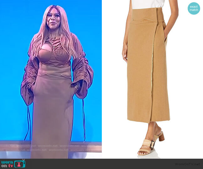 Sanders Bos Wrap Skirt worn by Wendy Williams on The Wendy Williams Show