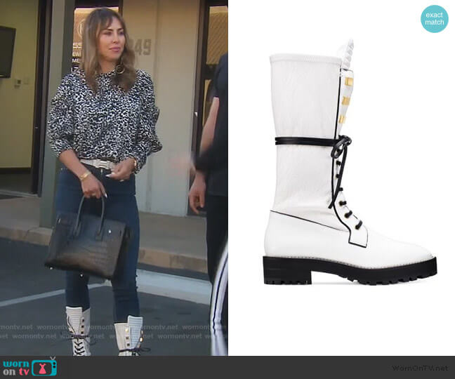 Stuart Weitzman Elspeth Boots worn by Kelly Dodd on The Real Housewives of Orange County