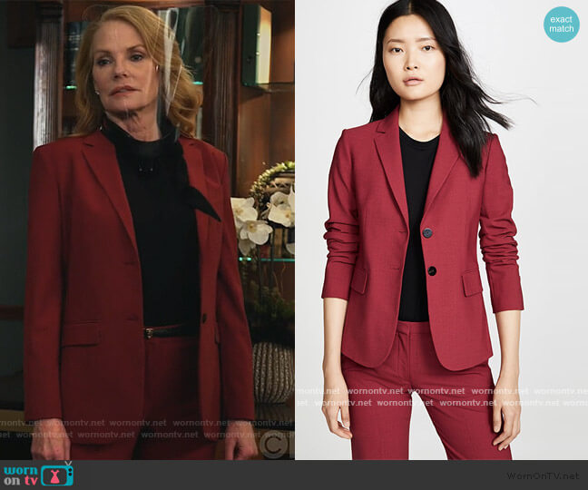 Theory Carissa Blazer worn by Lisa Benner (Marg Helgenberger) on All Rise