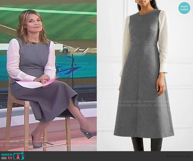 Cefinn Tilda Midi Dress worn by Savannah Guthrie on Today
