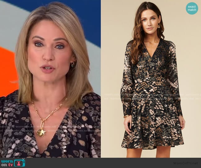 Adelyn Rae Vesela Dress worn by Amy Robach on Good Morning America