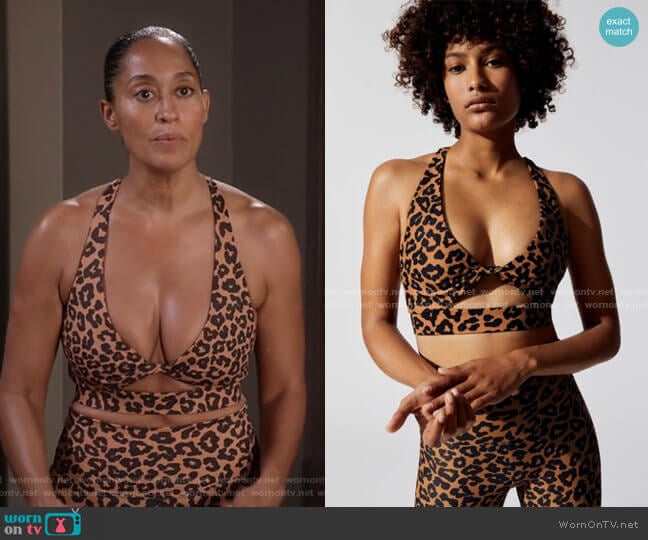 Beach Riot Twist Top worn by Rainbow Johnson (Tracee Ellis Ross) on Black-ish