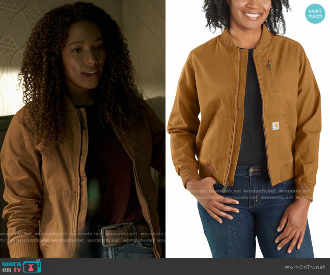 Carhartt Crawford Bomber Jacket worn by Cassie Dewell (Kylie Bunbury) on Big Sky