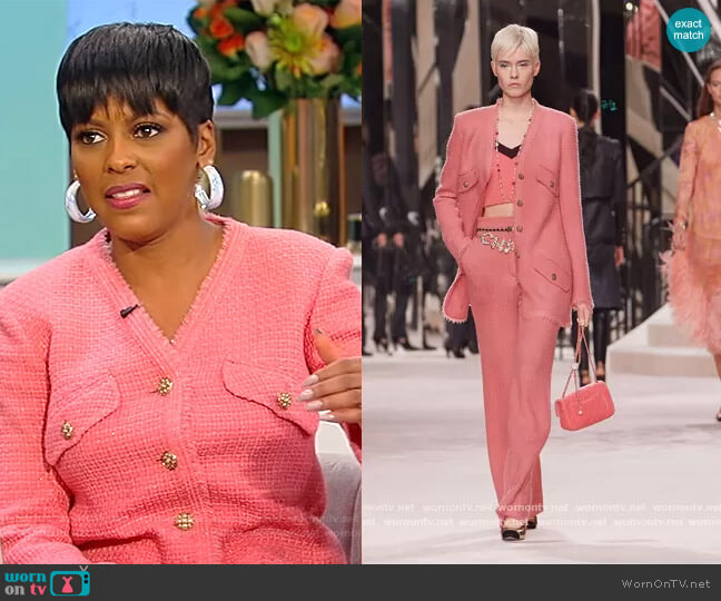 Chanel Iridescent Wool Tweed Jacket worn by Tamron Hall on Tamron Hall Show