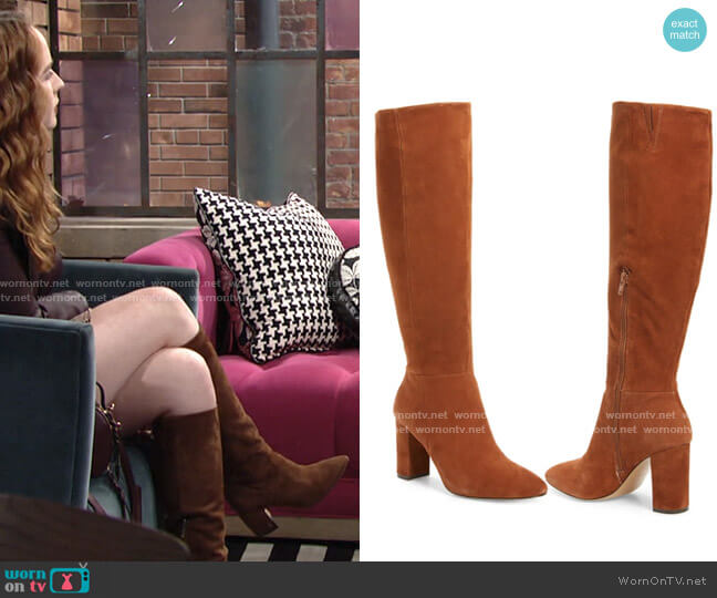 Charles David Biennial Knee High Boot worn by Mariah Copeland (Camryn Grimes) on The Young and the Restless