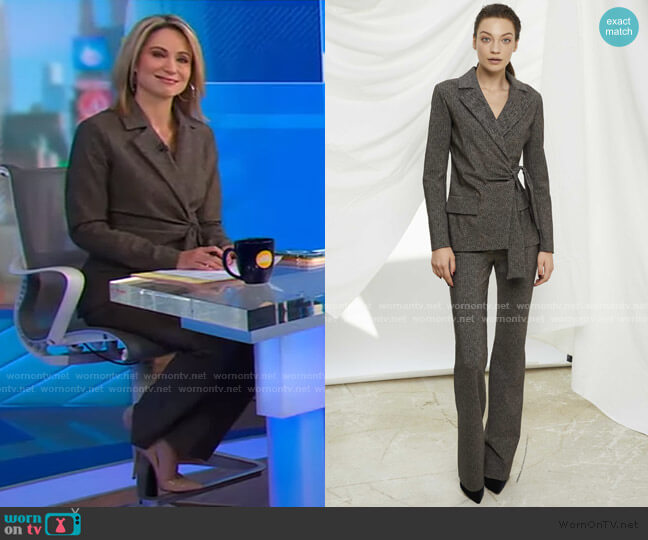Chiara Boni La Petite Robe Karin Jacket worn by Amy Robach on Good Morning America