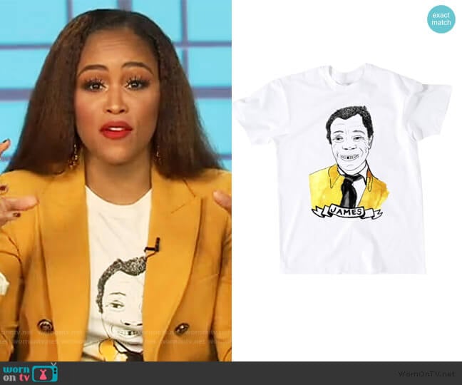 Deer Dana James Baldwin Tee worn by Eve on The Talk