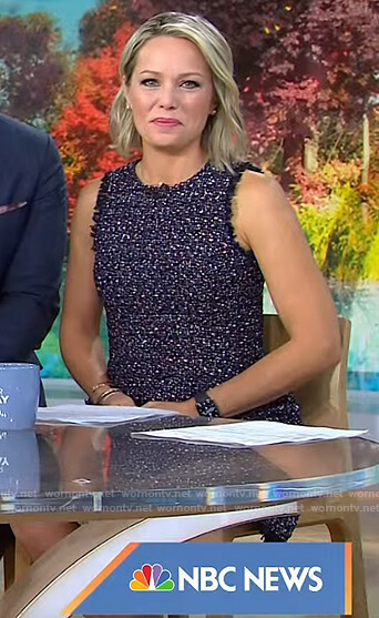 Dylan’s tweed sleeveless dress on Today