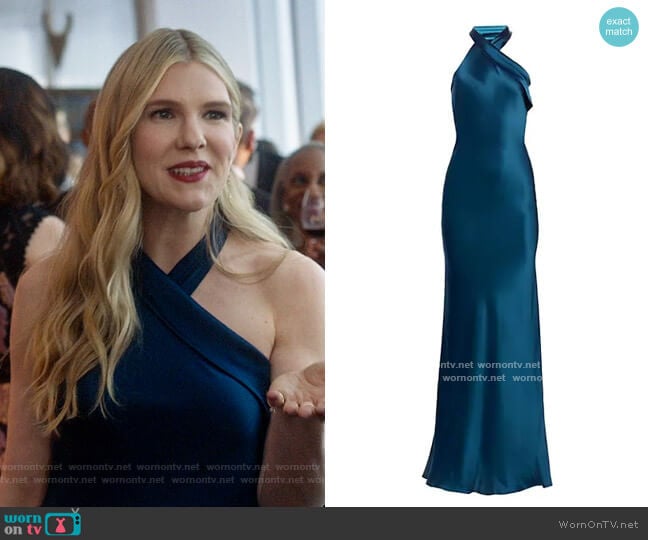 Galvan Pandora Gown worn by Sylvia Steineitz (Lily Rabe) on The Undoing