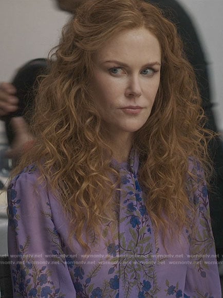 Grace’s purple floral blouse on The Undoing
