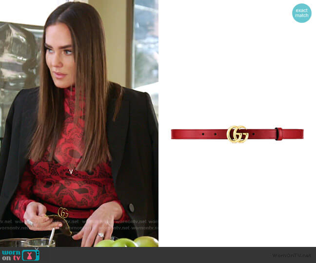 Gucci GG Marant Belt worn by Meredith Marks on The Real Housewives of Salt Lake City