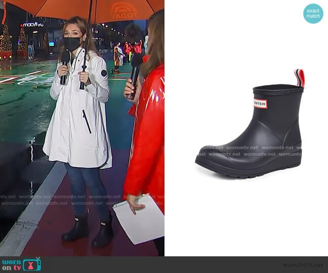 Hunter Original Short Play Boots worn by Savannah Guthrie on Today