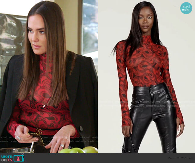 I am GIA Medusa Bodysuit worn by Meredith Marks on The Real Housewives of Salt Lake City