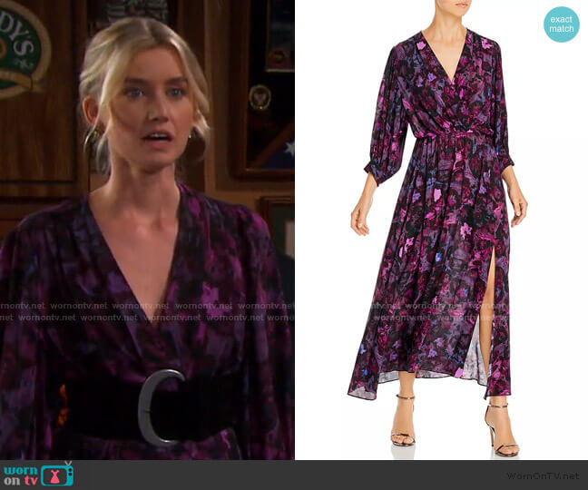 Iro Each Watercolor Print Maxi Dress worn by Claire Brady (Isabel Durant ) on Days of our Lives