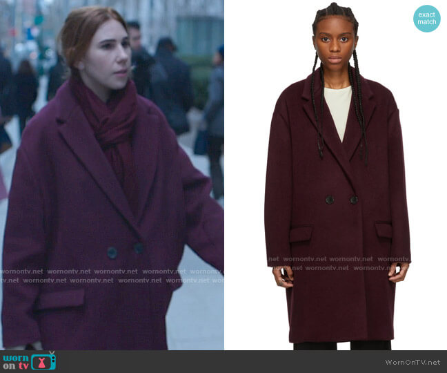 Isabel Marant Filipo Coat worn by Annie (Zosia Mamet) on The Flight Attendant