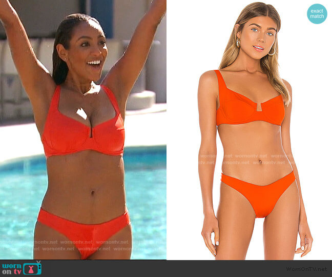 L Space Cabana Bikini Bottom worn by Tayshia Adams on The Bachelorette