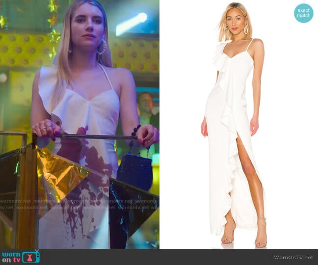 Likely Kilkenny Gown worn by Sloan (Emma Roberts) on Holidate (2020)